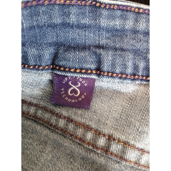 NYDJ Legging Jeans Womens 6 Blue Dark Wash Mid Rise Stretch Lift Tuck Technology - Picture 12 of 14